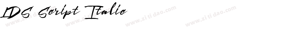 LDS Script Italic字体转换